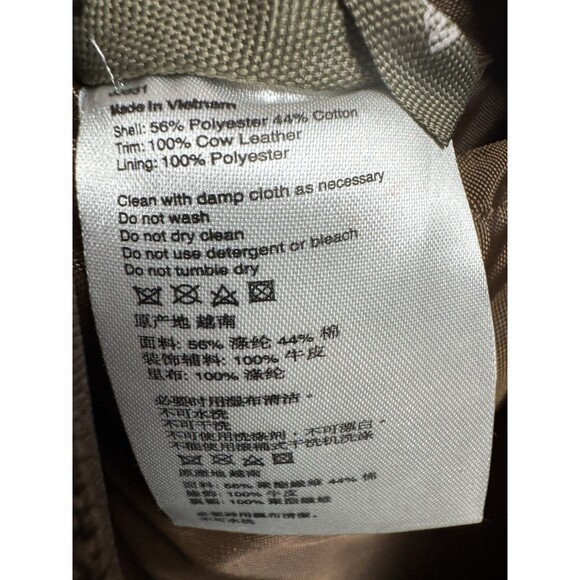 Timberland Waxed Canvas, Leather Messenger Laptop Bag Brown Crossbody Briefcase - Picture 11 of 12